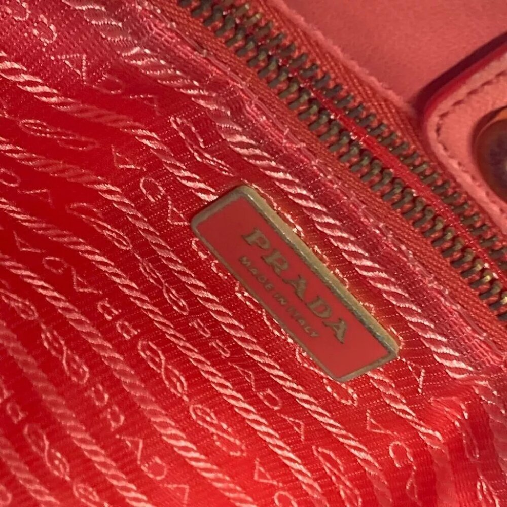 PRADA BN1653 Multicolore Logo braid Shoulder Bag Tote Bag Handbag Shoulder Bag - Picture 15 of 16